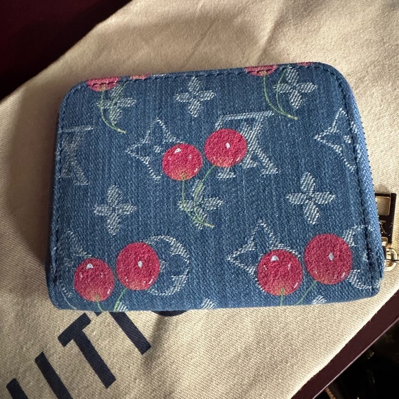 Denim Cherry wallet - Picture 3 of 4
